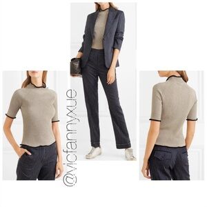 Golden Goose Alta metallic high neck knit top xs